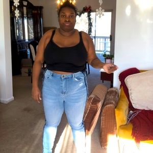 Stretchy skinny jeans